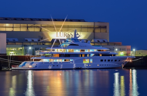 Image for article Lürssen Yachts launches 104m 'Quantum Blue'